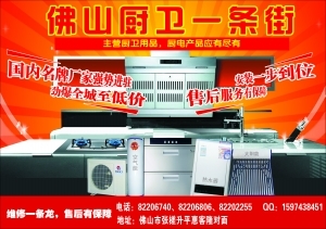 探访佛山厨卫一条街 厨卫用品的集中采购宝地与选购指南